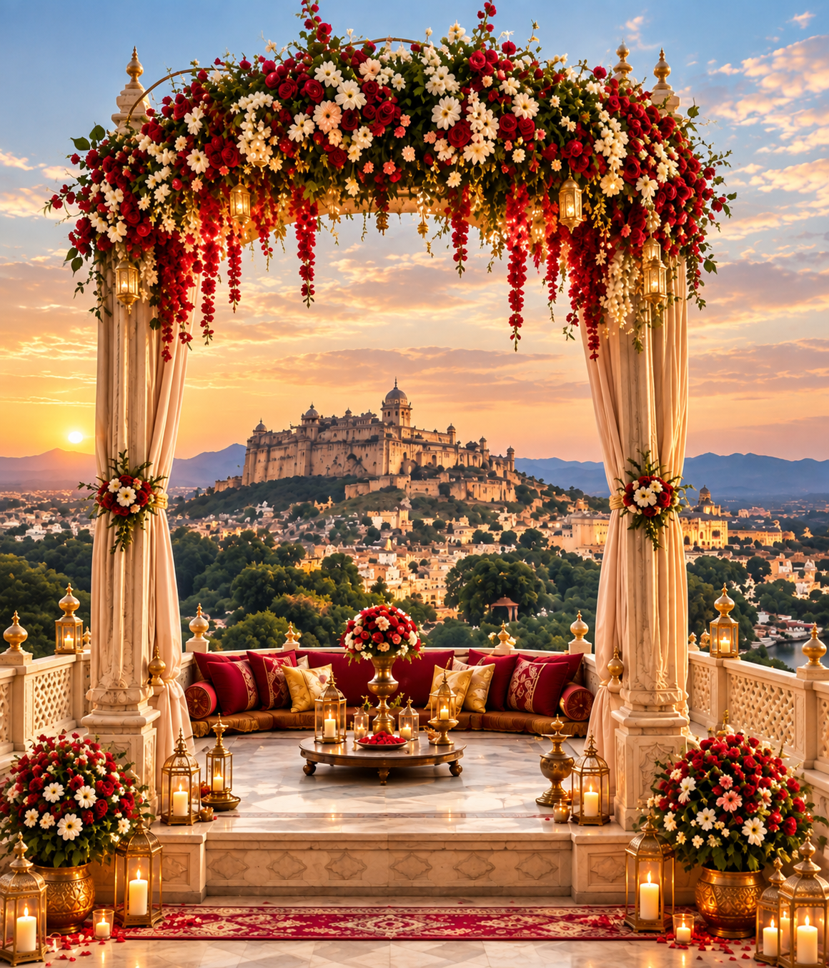 Wedding mandap decor