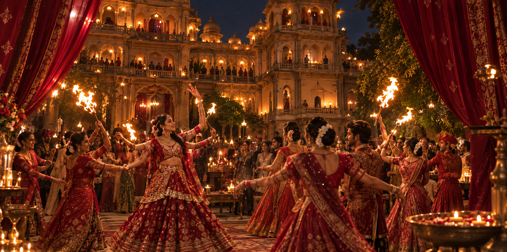 Rajasthani folk dance performance